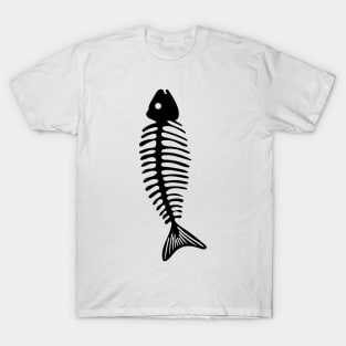 Fish Bone Black T-Shirt